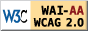 WC3 WAI-AA logo